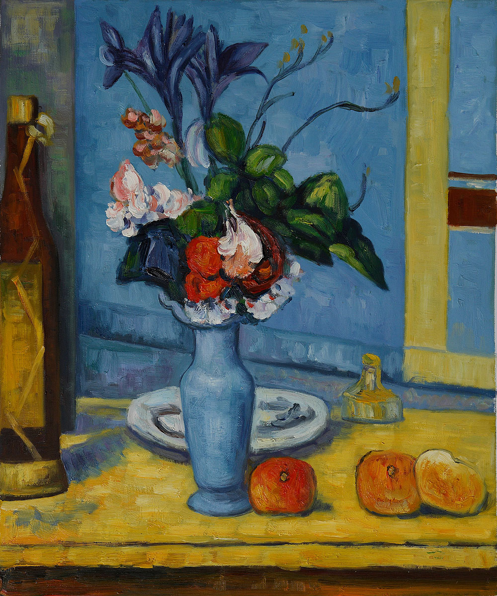 La Vase Bleu by Paul Cezanne